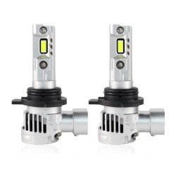 HIR2 9012 STRONG LIGHT 6000K 90W Real Mini Super Bright Ultra-Compact CanBus Plug & Play LED Headlight Bulbs with Fan