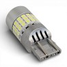 connessione Lampadina Led T20 7443 21W 45 SMD 3030 Auto Super Luminosa Bianca Canbus No Polarity