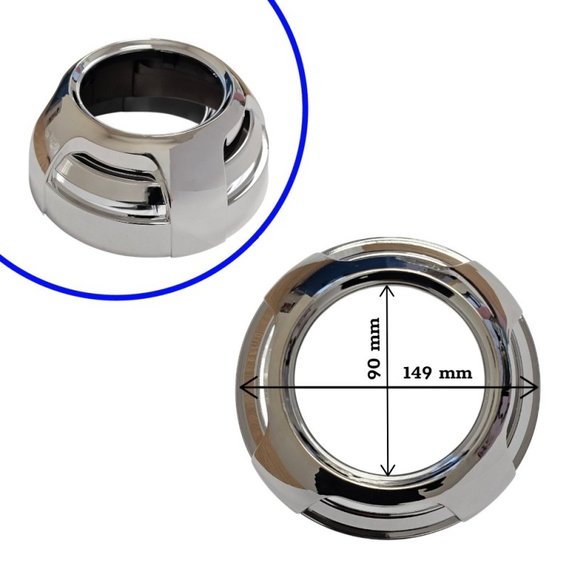 Par de cubiertas para carcasa de máscara lenticular de 3 pulgadas Apollo 2.0 Round