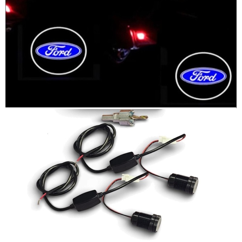 Proiettore Logo LED FORD Transit Connect per Portiera Connessioni Plug & Play