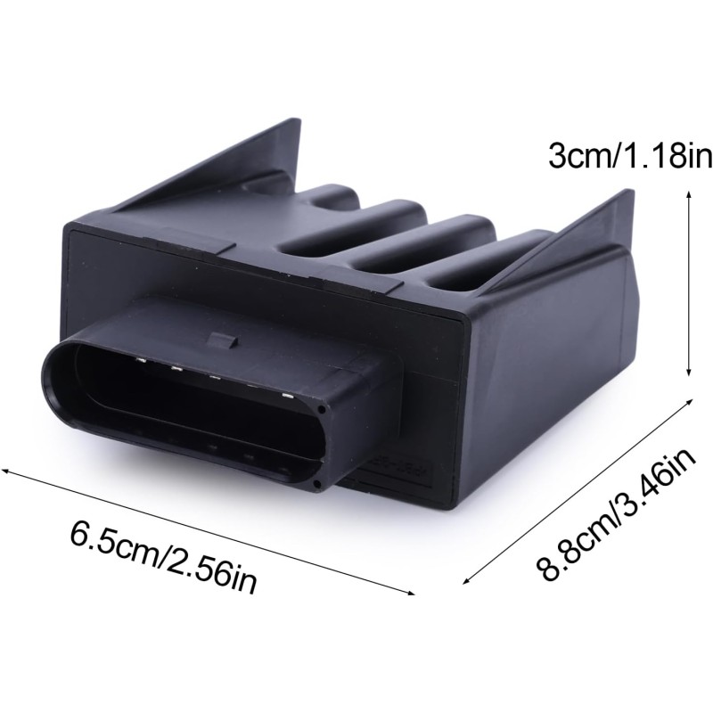 Dimensiones de la unidad de control de la bomba de combustible 3Q0906121 3Q0906121A 3Q0906121B 5Q0906121F 5Q0906121M V15-71-0074