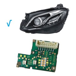 Modulo Led Faro Luci Mercedes W213 199455-01 Indicatori di Direzione e DRL Sinistro Blu Welcome