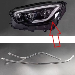 Faro delantero de repuesto de fibra óptica de policarbonato DRL izquierdo para Mercedes W447, tubo acrílico, guía de luz