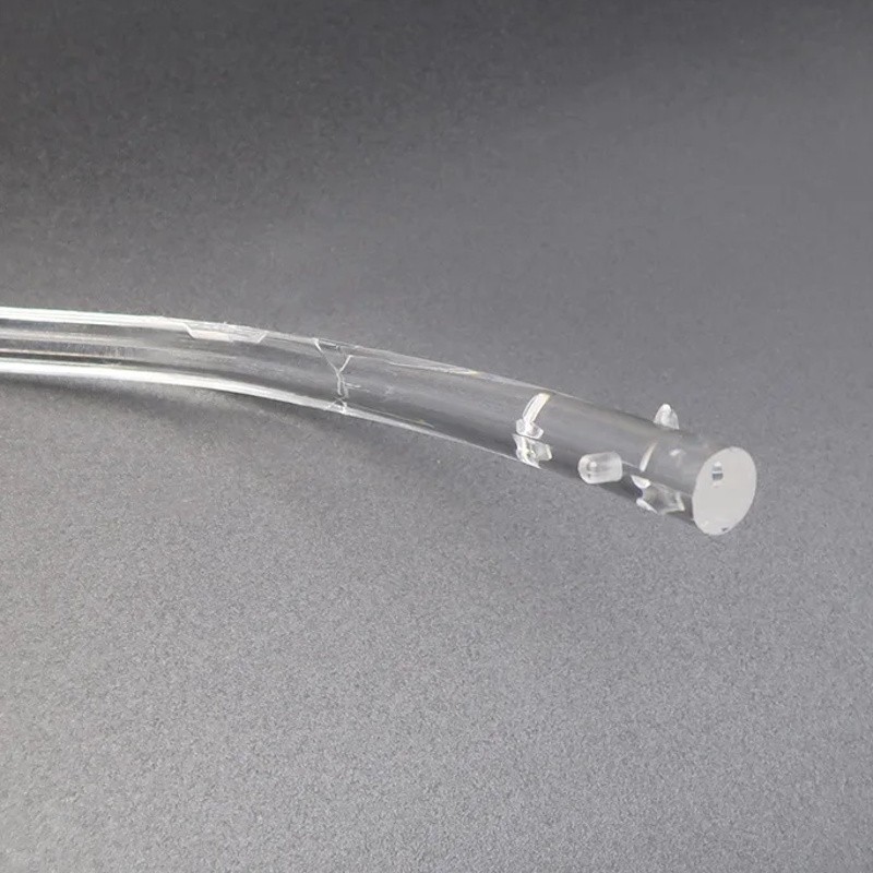 Parte final de la guía de luz de tubo acrílico para faro delantero derecho de policarbonato con fibra óptica DRL para Mercedes W