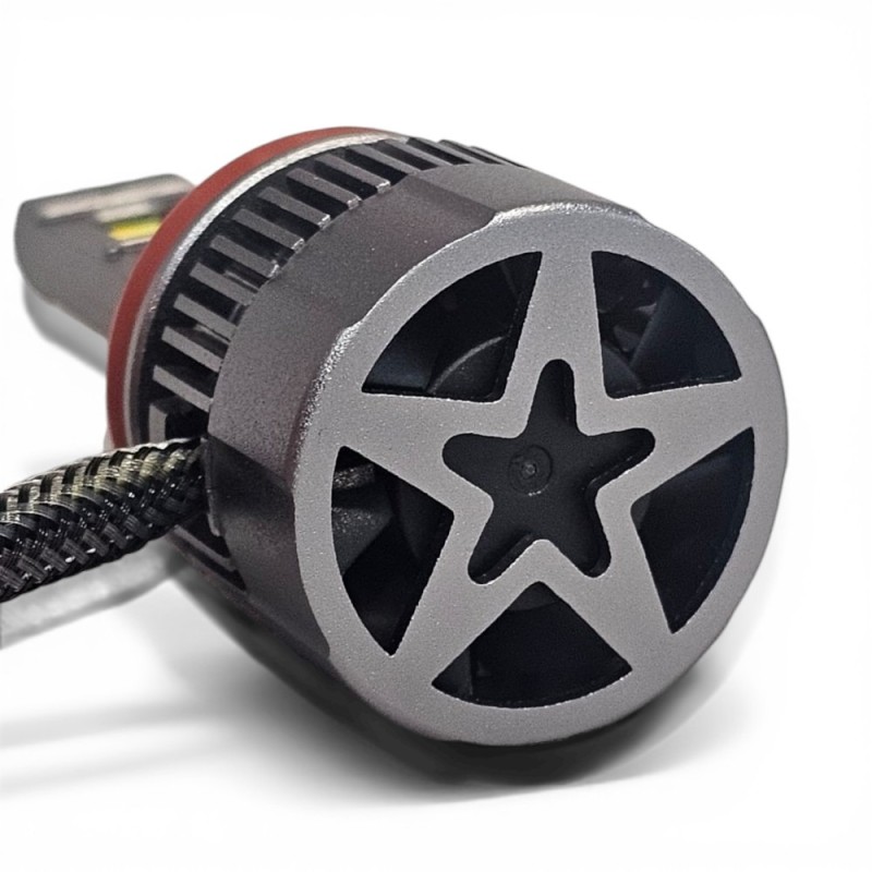 ventola Kit Led H11 Camaleonte 3000K 4300K 5000K 6000K e Strobo Lenticolare e Parabola