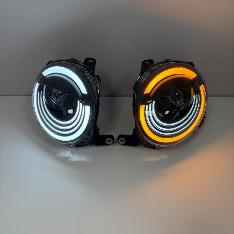 fanali completi Fari FULL Led Fiat 500 e Abarth Luci di Posizione Drl e Anabbaglianti Abbaglianti Indicatore di Direzione