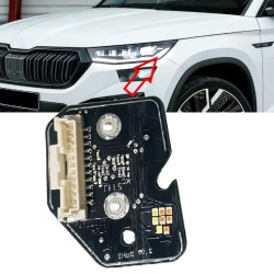 Modulo Led 00224256 Skoda Kodiaq Fari DRL Indicatore di Direzione Centralina Ricambio Sinistro Varroc