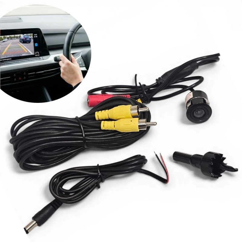 Mini Color Reversing Camera 18mm Wide Angle Car Camper Backup Camera