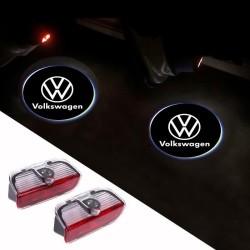 LED Logo Projector VOLKSWAGEN Tiguan I (5N) Restyling for Door with Battery no Holes no Connections Plug & Play
