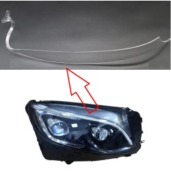Guía de luz de tubo de repuesto para la luz diurna (DRL) derecha de policarbonato con fibra óptica del Mercedes-Benz GLC W253