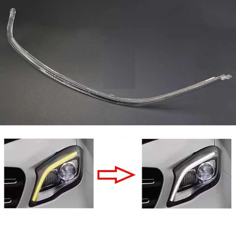Fibra Ottica Policarbonato DRL Sinistro Mercedes-Benz Classe GLA W156 Ricambio Tube Light Guide
