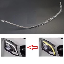 Luz diurna de policarbonato con fibra óptica, derecha, para Mercedes-Benz GLA Clase W156 (reemplazo).