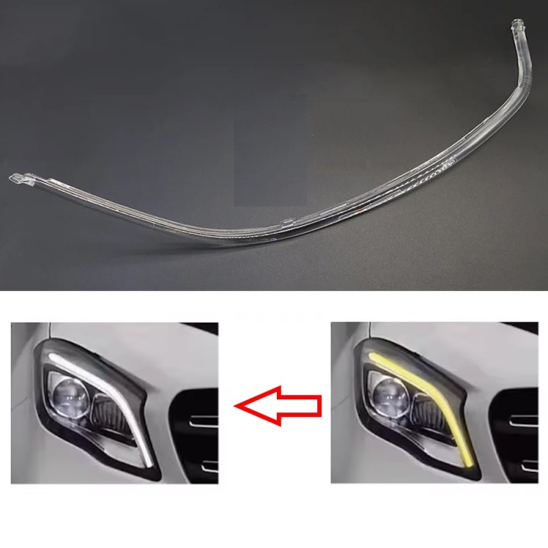 Fibra Ottica Policarbonato DRL Destro Mercedes-Benz Classe GLA W156 Ricambio Tube Light Guide
