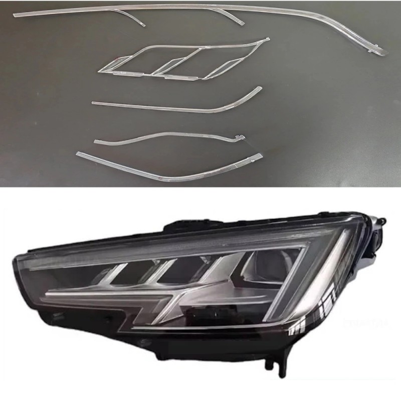 Guía de luz de repuesto para tubo de luz DRL izquierda de policarbonato con fibra óptica para Audi A4 B9 MATRIX