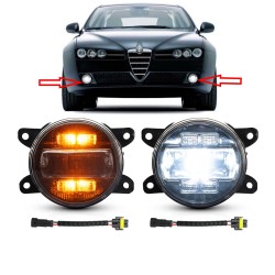 Faretti Fendinebbia Led Alfa Romeo 159 6000k + DRL e Indicatore di Direzione Canbus