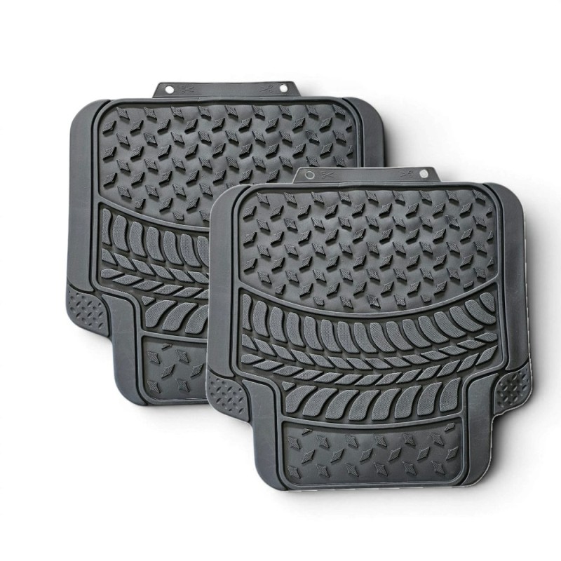 Juego trasero de 4 alfombrillas universales para coche Monza, antideslizantes de primera calidad, mezcla de PVC y NBR, recortabl