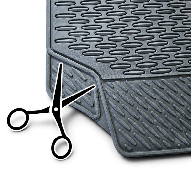 Set of 4 Universal IMOLA Car Mats, Premium Non-Slip PVC NBR Mix, Cuttable