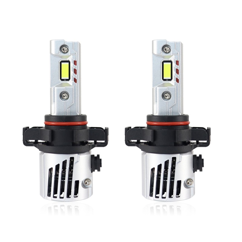 PSX24W LUZ FUERTE 6000K 24W Mini bombillas LED súper brillantes ultracompactas CanBus Plug & Play con ventilador