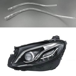 Reemplazo completo de la luz diurna LED izquierda de policarbonato con fibra óptica para Mercedes-Benz W213