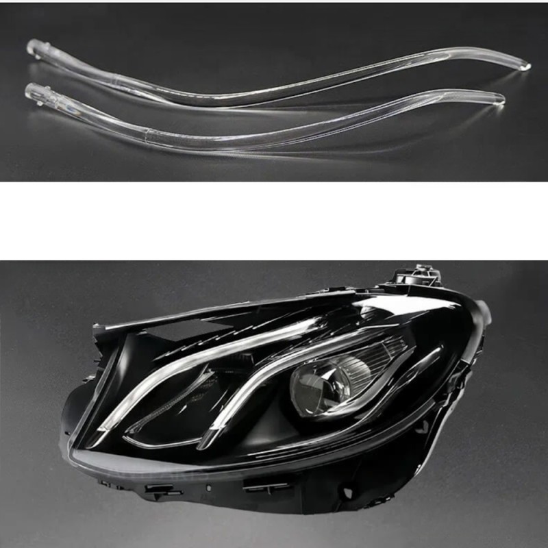 Fibra Ottica Policarbonato DRL Sinistro Mercedes-Benz W213 Ricambio Faro Xenon