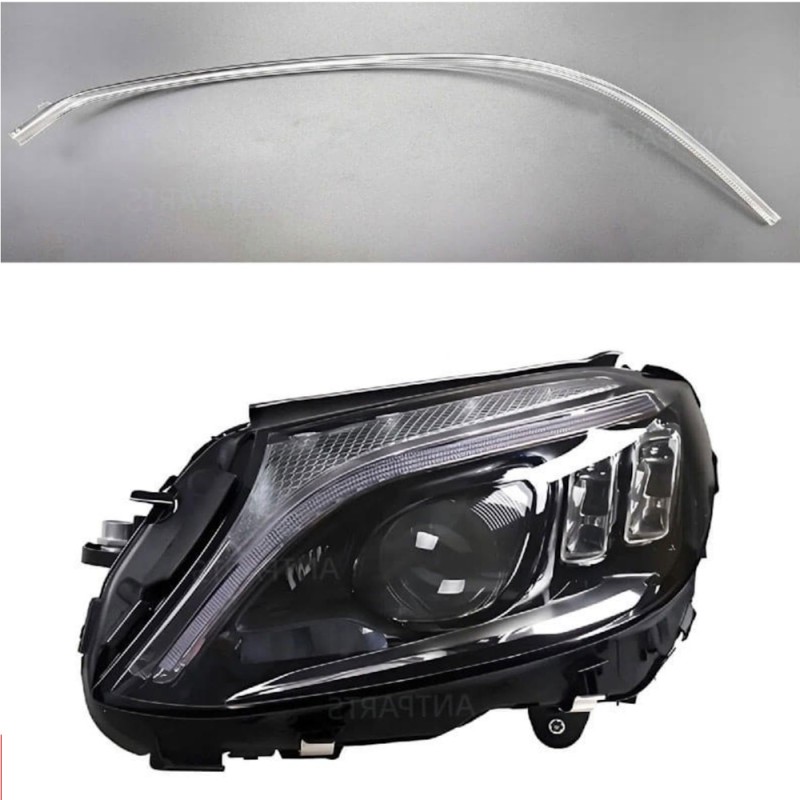 Fiber Optic Polycarbonate DRL Left Mercedes-Benz W205 Replacement High Version