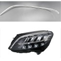 Fiber Optic Polycarbonate DRL Left Mercedes-Benz W205 New Replacement