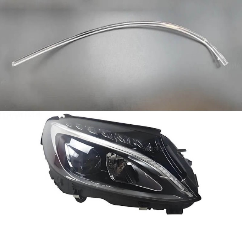 Fiber Optic Polycarbonate DRL Right Mercedes-Benz W205 Low Version Replacement