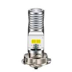 Bombilla LED P26s de 6000k y 8W para motocicleta y scooter, luz blanca brillante.