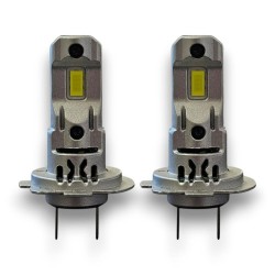 REVOLUTION H7 Short LED Bulbs with Fan 6000K Canbus Same Size as Original