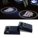 Proiettore Logo LED Jeep per Portiera con Batteria no Fori no Connessioni Plug & Play