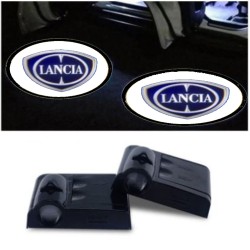 Proyector de logotipo LED LANCIA para debajo de la puerta, kit de logotipo LED blanco