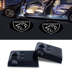copy of Proyector LED Logo Peugeot para Puertas con Batería, sin Agujeros, sin Conexiones Plug & Play