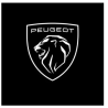 Proyector de logotipo LED Peugeot para cristal de puerta, 12 V