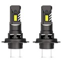 Lampade Led H7 FULMINE 38W con VENTOLA 6000K Canbus Stessa Misura Originale
