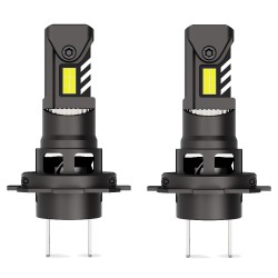H7 FULMINE 38W LED Bulbs with FAN 6000K Canbus Same Size as Original