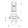 dimensione Lampade Led H7 FULMINE 38W con VENTOLA 6000K Canbus Stessa Misura Originale