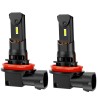 Lampade Led H11 Omologate ECE R37 6000K + Uniforme Retrofit Stessa Misura Originale