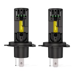 H4 LED Bulbs LAMPO 6000K 35W Real Mini Super Bright Ultra-Compact CanBus Plug & Play