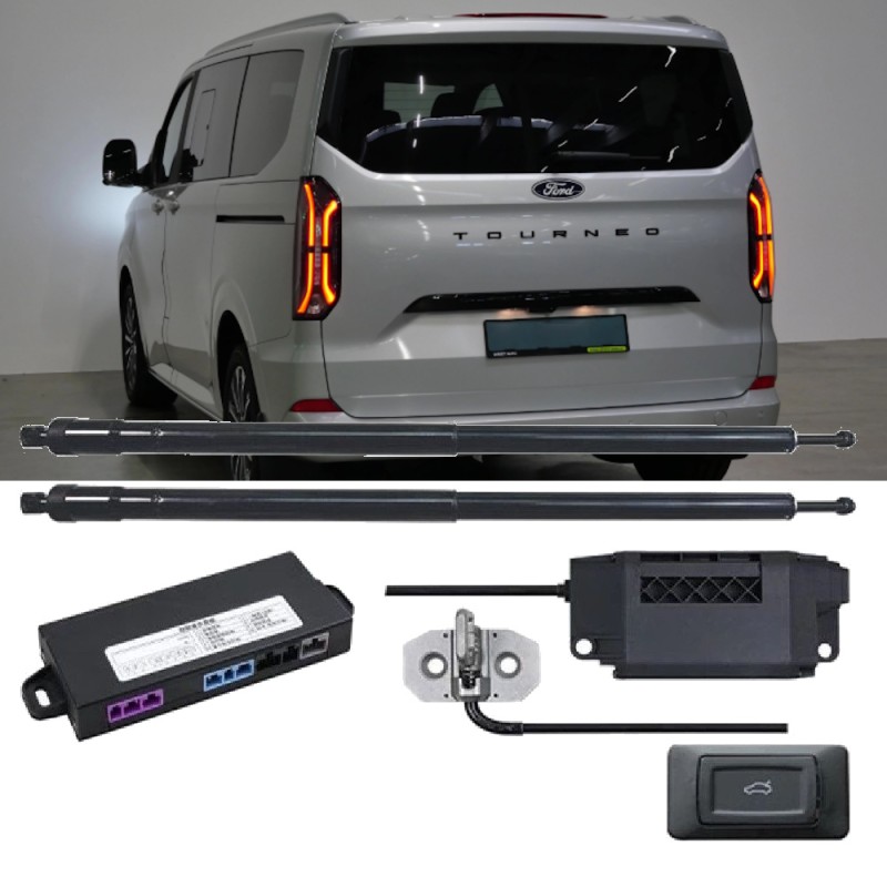 Portón trasero eléctrico específico para Ford Tourneo con apertura automática del capó.