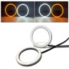 Aros de luz LED tipo ojo de ángel de 110 mm, color blanco y naranja, con función de cambio de color (Switchback), luces diurnas 