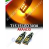 2 LED T15 ARANCIONI WY16W CANBUS