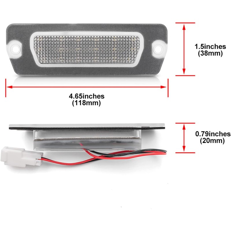 LED ceiling light LICENSE PLATE LIGHTS 6000k for MASERATI GranTurismo specific TOP CANBUS series
