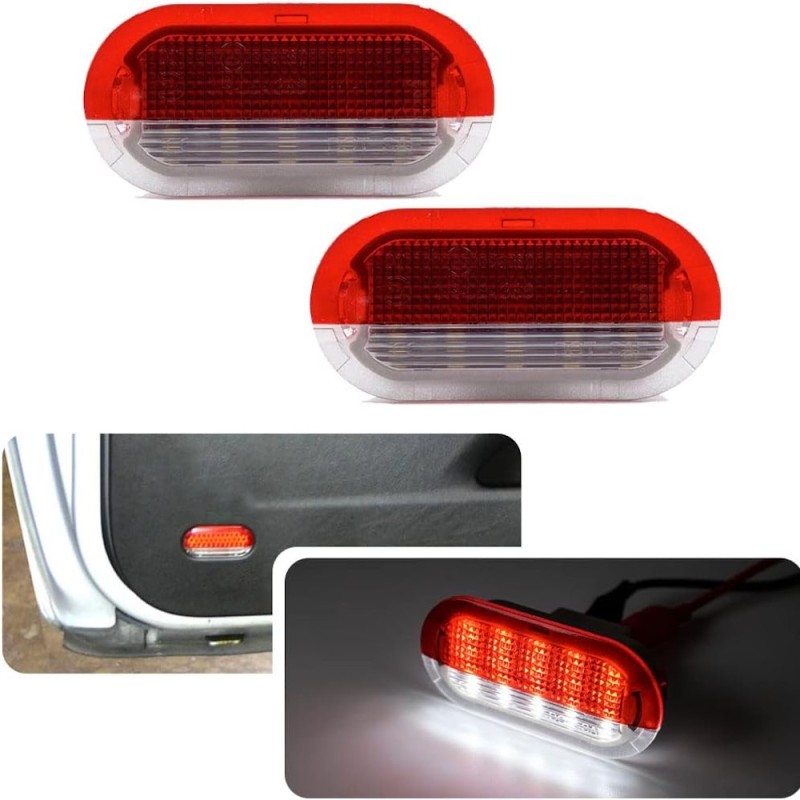Par de luces LED de cortesía y gálibo para puertas Volkswagen 6000k Canbus para Seat Skoda