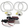 Kit de aros luminosos Angel Eyes CCFL 2 x 131 mm 2 x 146 mm Blanco 4 piezas Luz diurna de corte