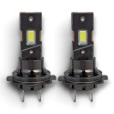 H7 30W Dual Tube Fan LED Bulbs 6000K Canbus Same Size as Original