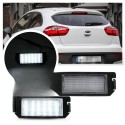 Plafoniere LED LUCI TARGA per KIA Rio 6000k Specifico serie TOP CANBUS