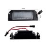vista laterale e dimensione Plafoniere LED LUCI TARGA per KIA Rio 6000k Specifico serie TOP CANBUS