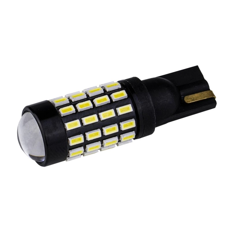 Lampada T10 54 SMD 4014 con Lente Canbus 6000k