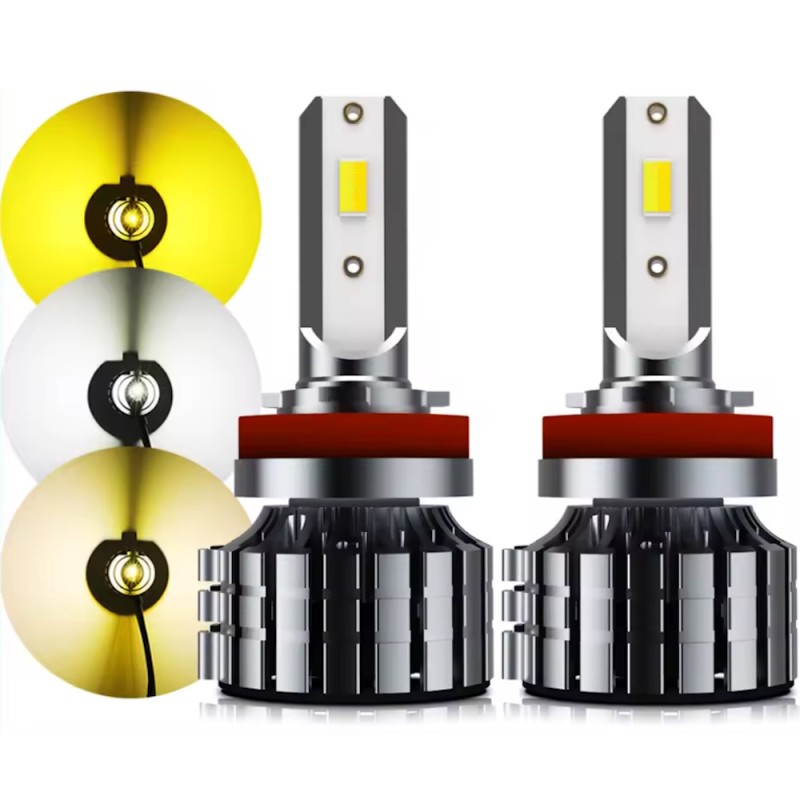 Lámpara LED H11 MAGIC LIGHT 45W 3000k 4300k 6000k CanBus Plug & Play con Ventola