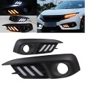 Honda Civic X 2016-2020 LED Fog Light and Turn Signal DRL Kit